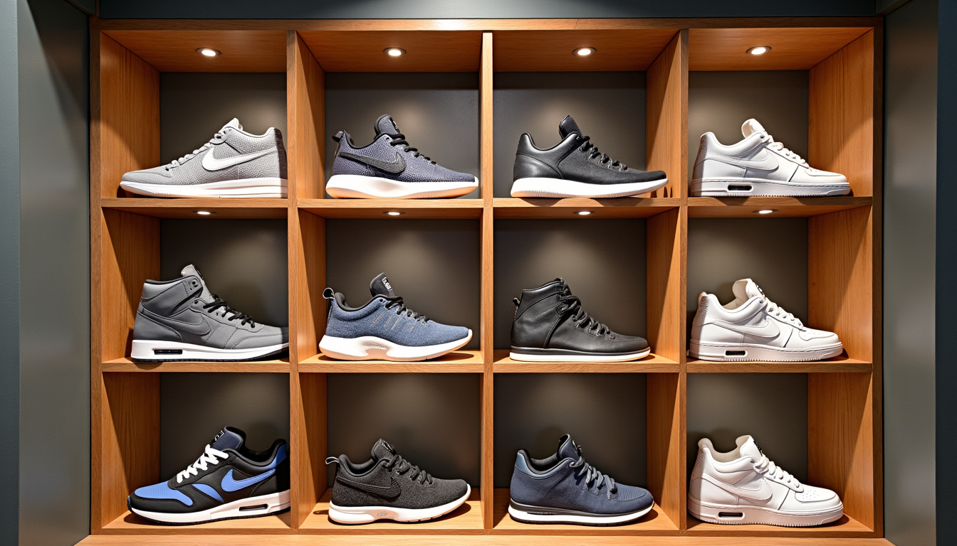 Intérieur du Buzz Sneaker Shop à Lille, ambiance streetwear avec étagères de sneakers et décoration en bois et briques