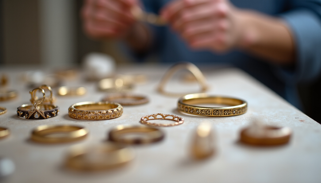 Atelier artisanal de fabrication de bijoux Taratata avec travail à la main sur étain et décors peints