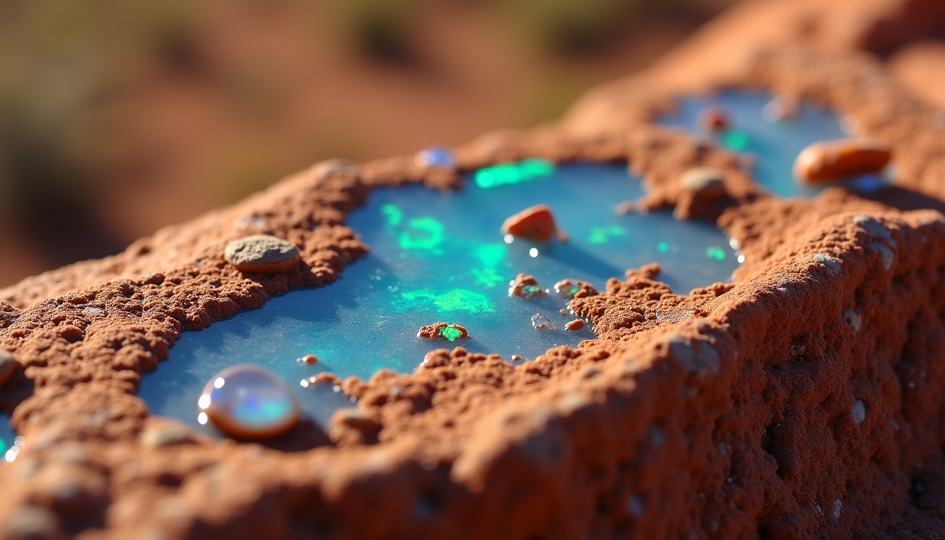 Section de roche contenant des nodules d