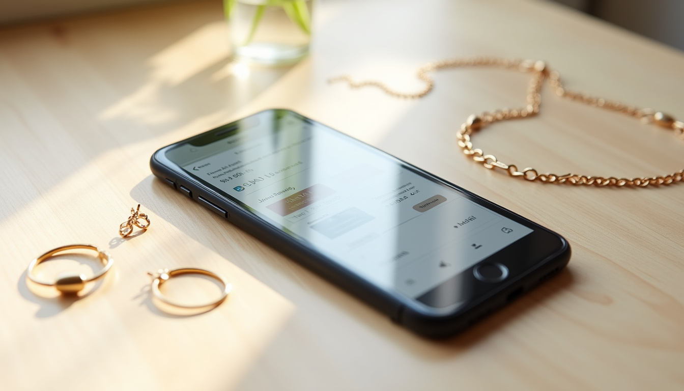 Capture d’écran de la page Vinted montrant des bijoux Ana Luisa en vente, avec des descriptions d’état et de prix