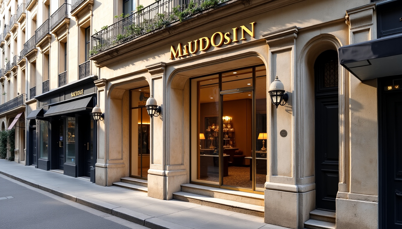 Façade ancienne de la boutique Mauboussin rue Choiseul à Paris, témoignant de son ancrage historique dans le quartier du luxe