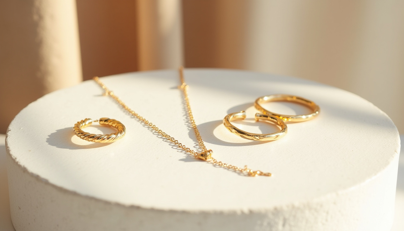 Présentation de la collection Ana Luisa: colliers fins, boucles d’oreilles minimalistes et bracelets torsadés en or plaqué