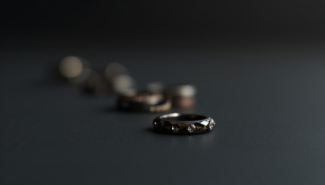 Vue rapprochée de différentes bagues Antifer Repossi montrant les variations en or blanc, or rose et or noir