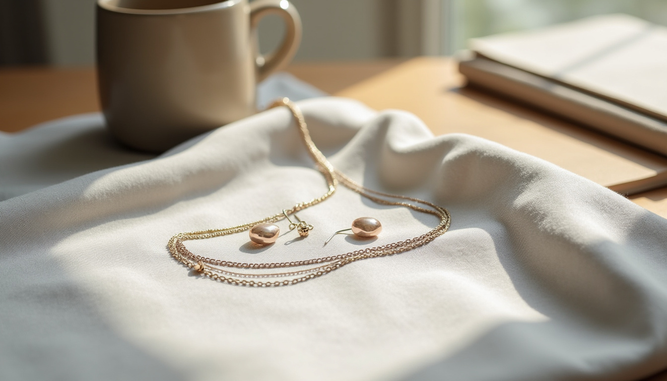Bijoux Waekura en situation quotidienne: colliers superposés, boucles d