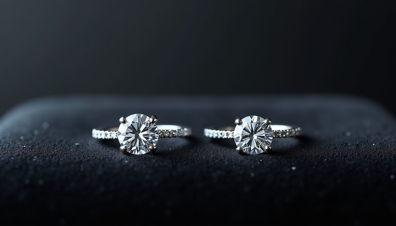 Comparaison visuelle entre diamants naturels et diamants de laboratoire