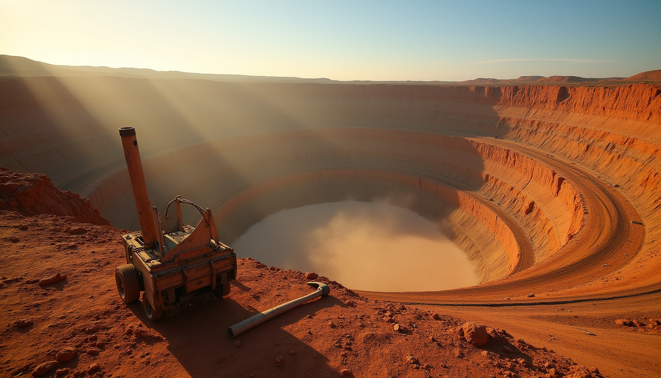 Mine historique de Kimberley, berceau de De Beers en Afrique du Sud