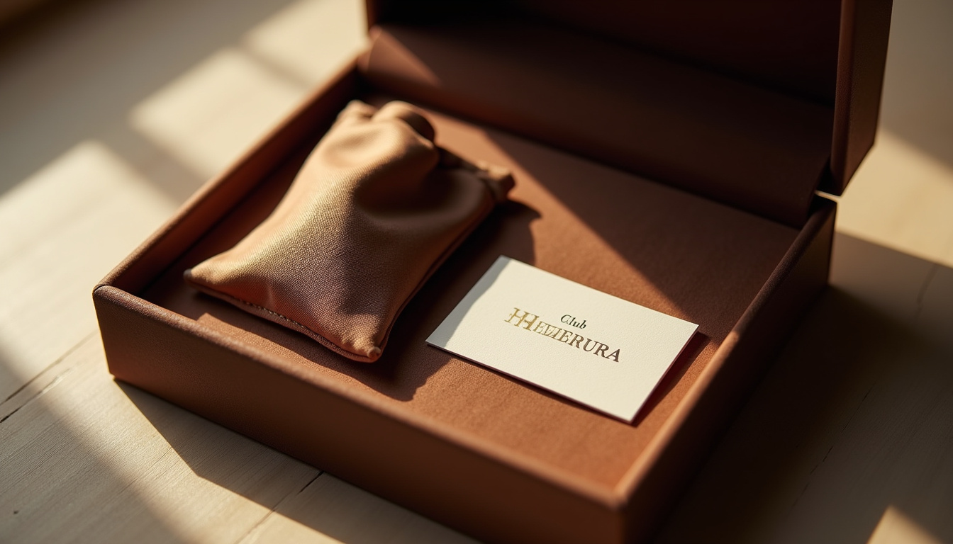 Packaging de Waekura avec pochette en microfibre et carte du Club Waekura