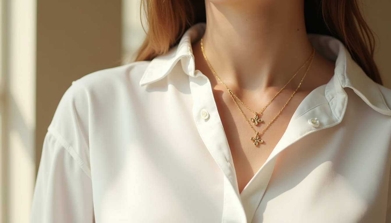 Style de port du collier Alhambra, superposition et tenues quotidiennes