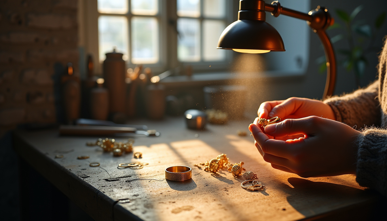 Atelier parisien de Louise Damas - artisanat bijoutier local et durable