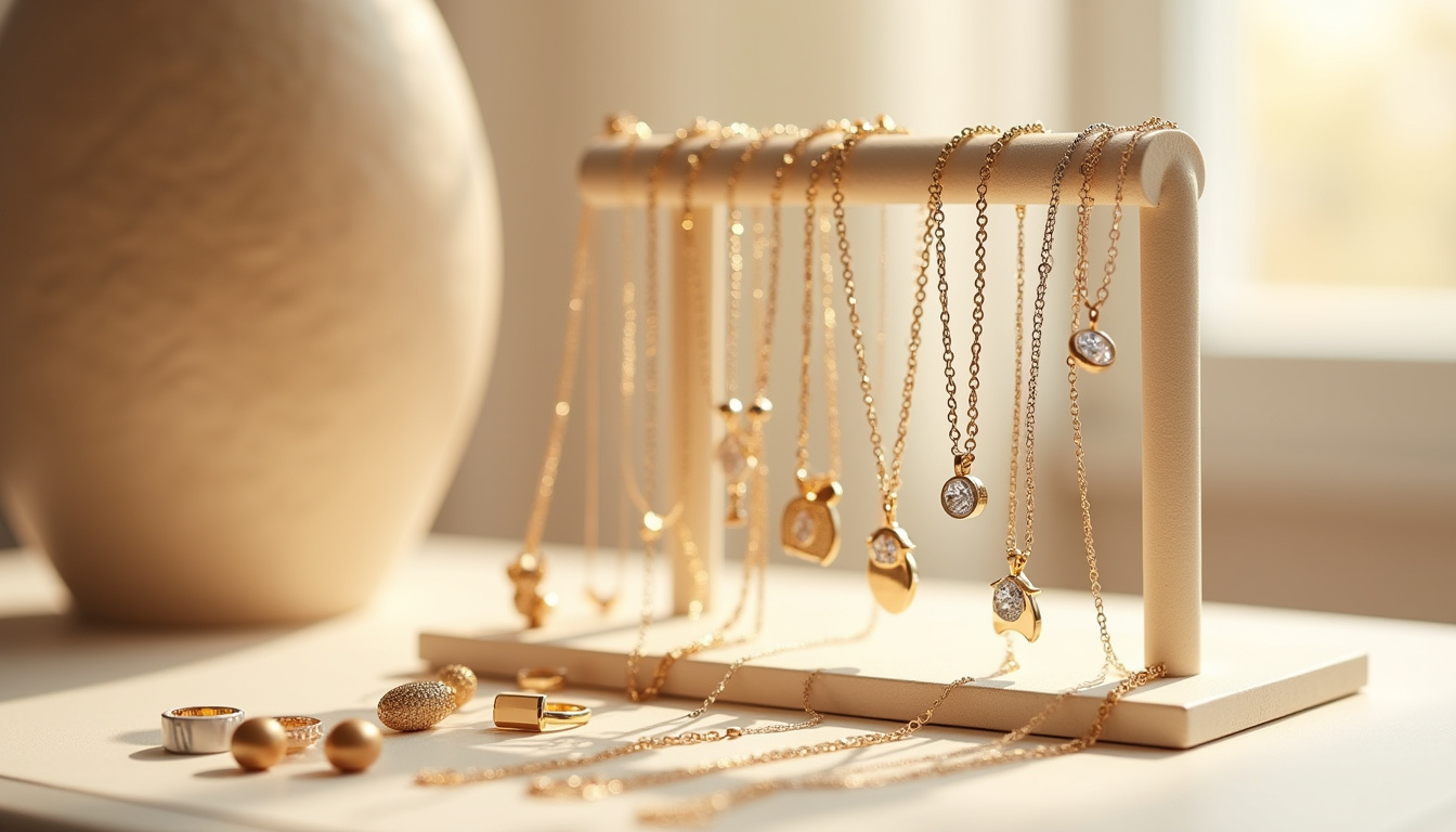 Bijoux TOUS: colliers, boucles d’oreilles et charms ourson exposés sur un présentoir élégant