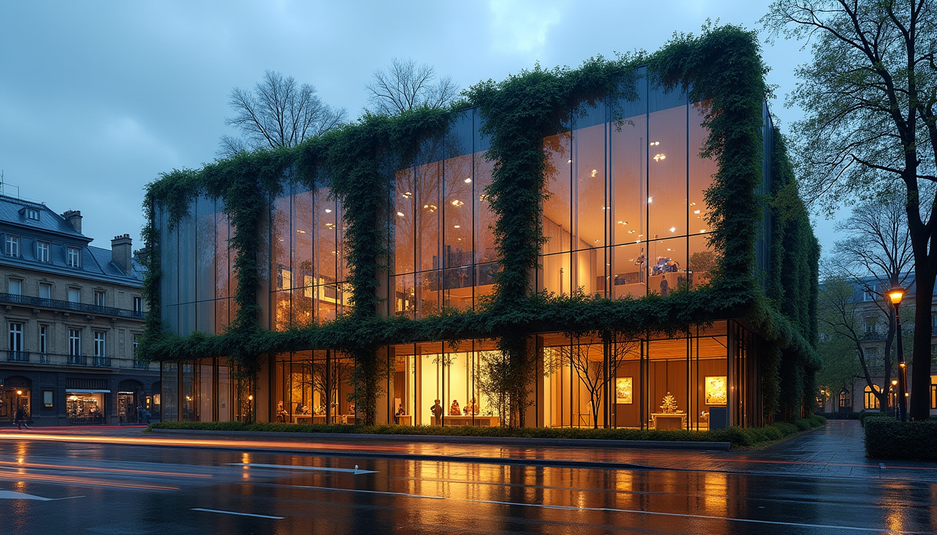 Façade de la Fondation Cartier pour l'art contemporain à Paris, conçue par Jean Nouvel