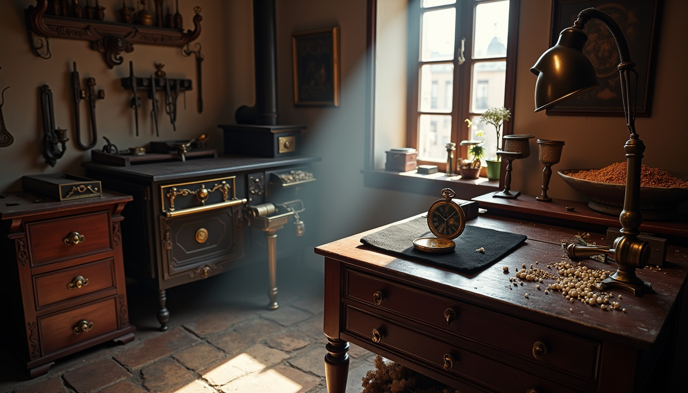 Reconstitution historique de l'atelier de Louis-François Cartier à Paris en 1847