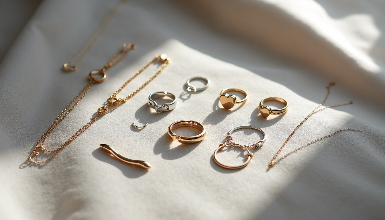 Collage de bijoux des marques Chloé, Jacquemus, Chrome Hearts et Le Gramme