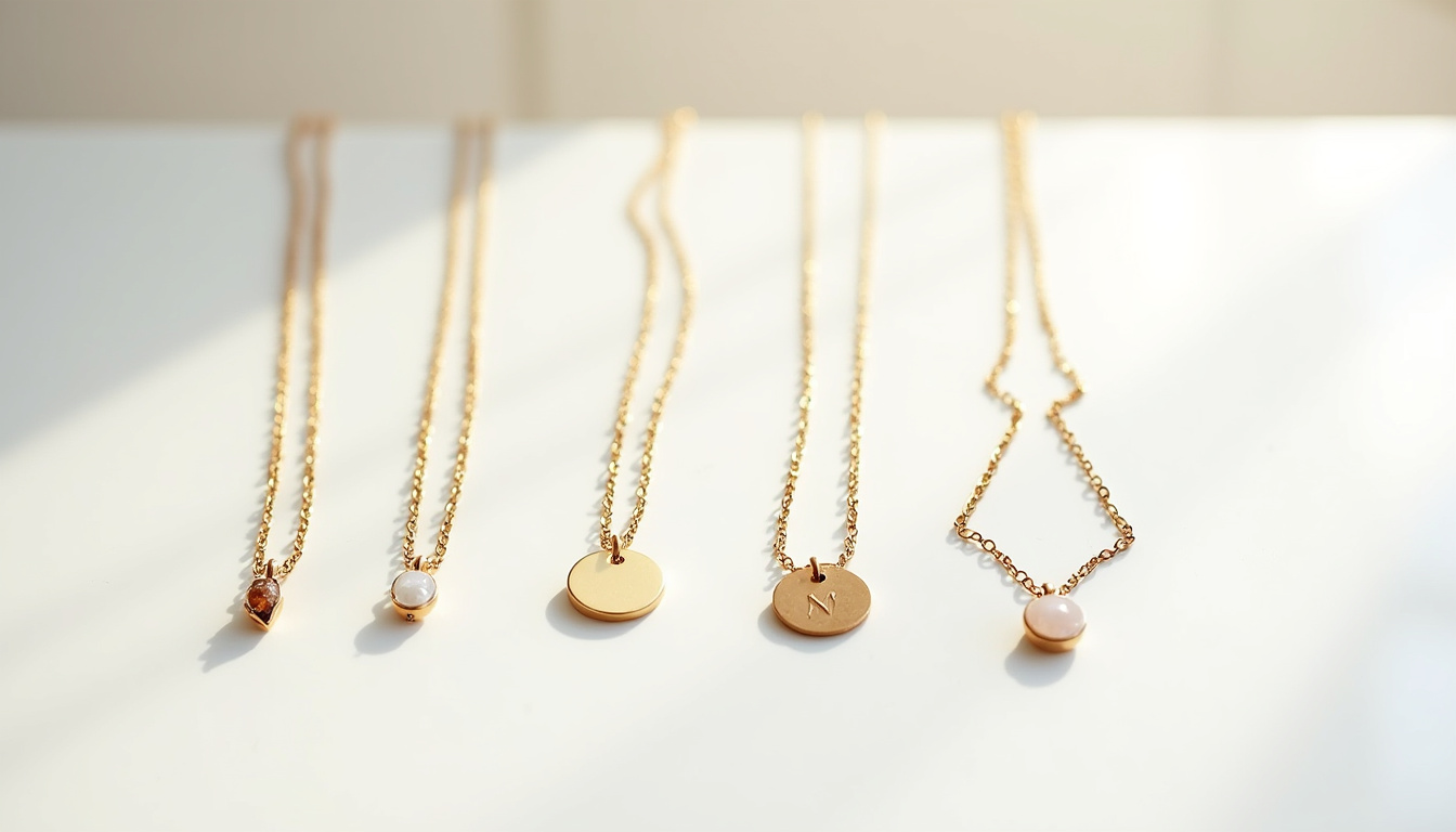Comparatif visuel de bijoux fins: Stone and Strand, Mejuri, Vrai et Auralia